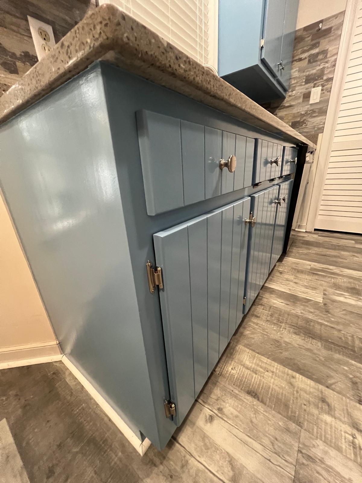 Blue Cabinet Transformation